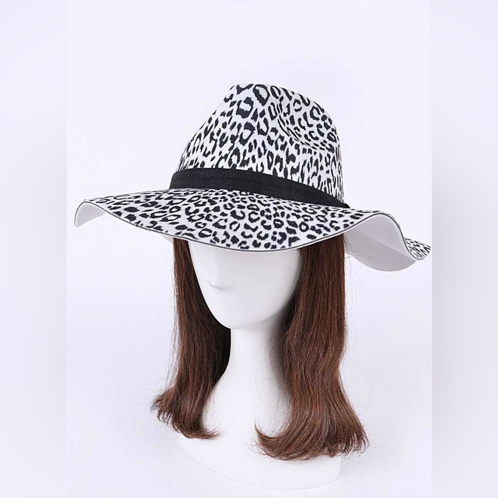 Leopard Patterned Floppy Hat - Picture 2 of 7